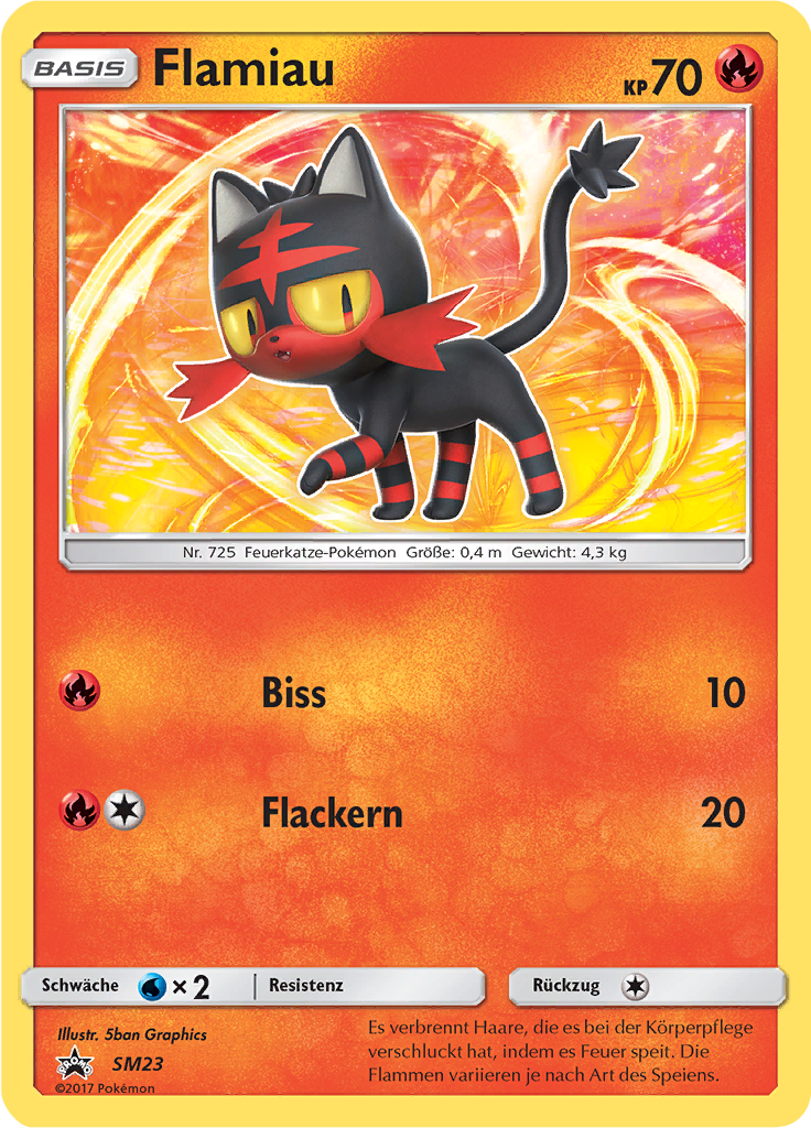 Flamiau SM23 — Sun & Moon Promos (German Pokémon TCG card)
