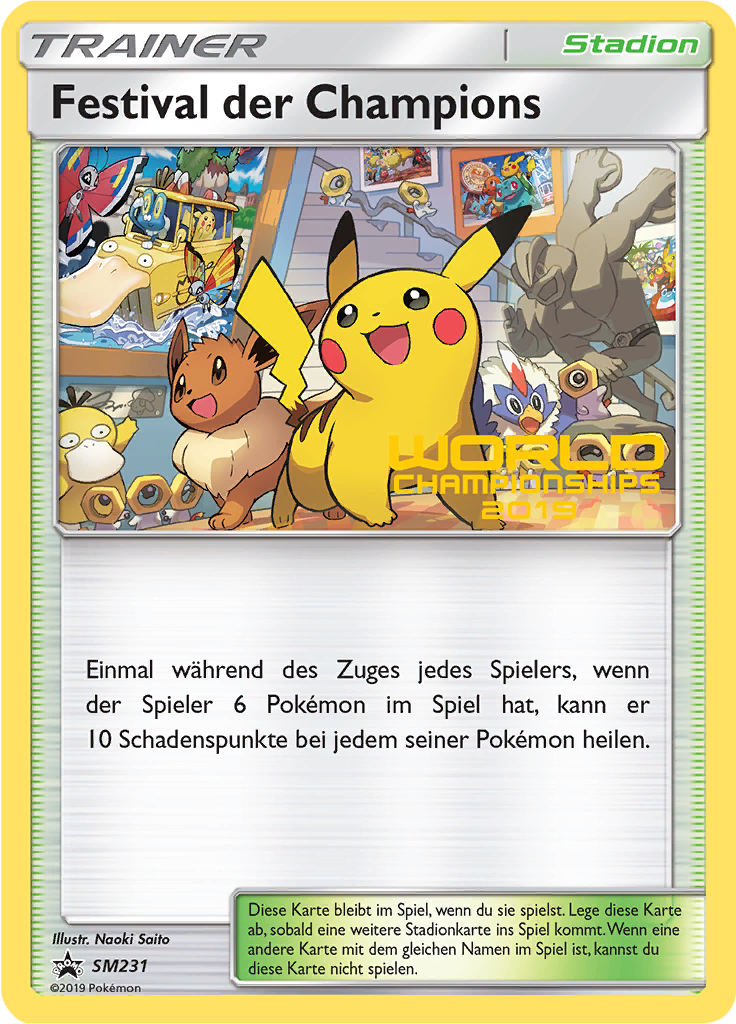 Festival der Champions SM231 — Sun & Moon Promos (German Pokémon TCG card)