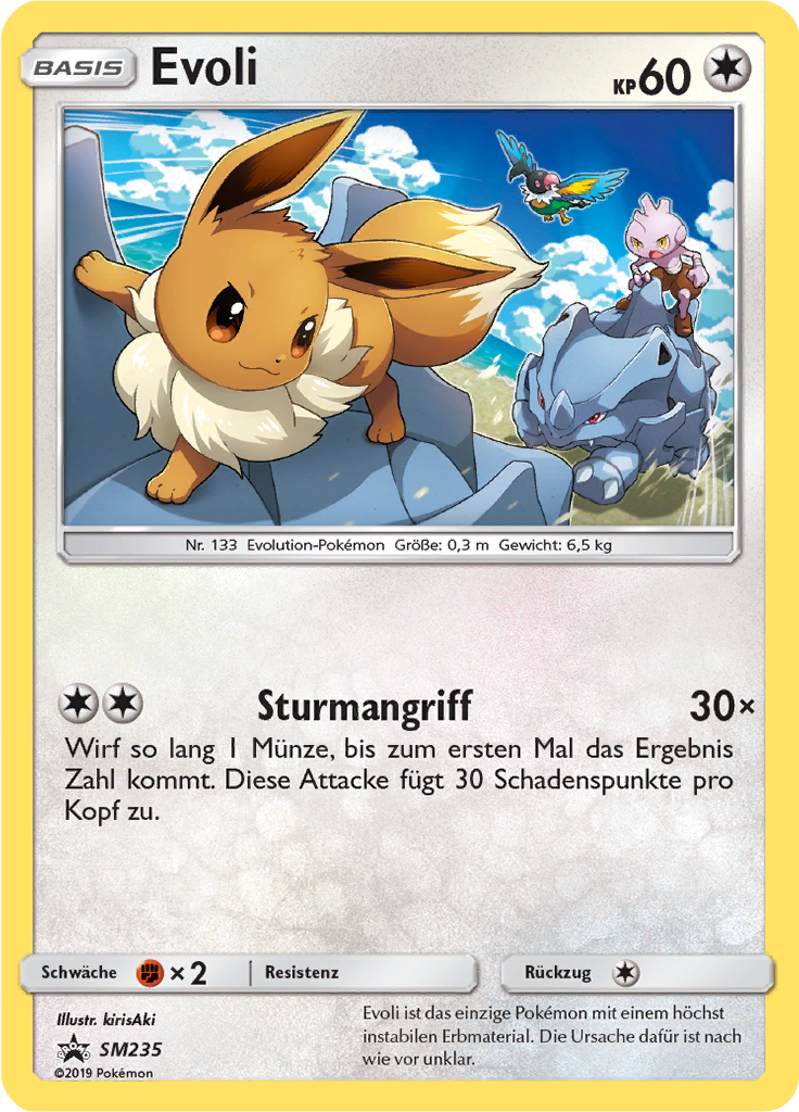 Evoli SM235 — Sun & Moon Promos (German Pokémon TCG card)