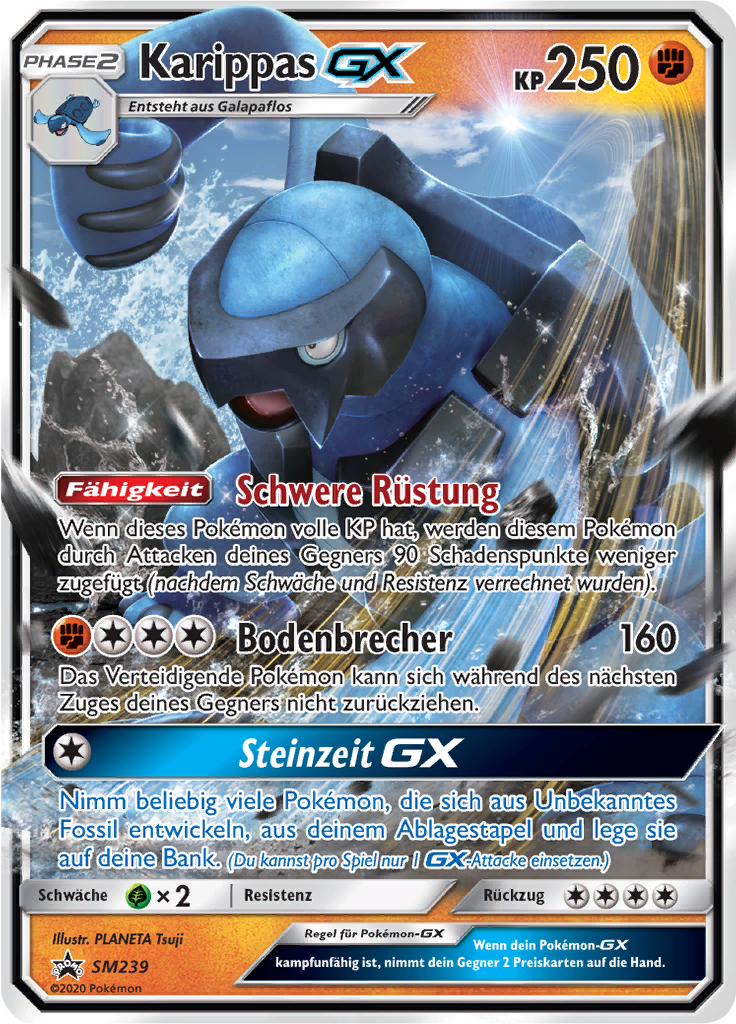 Karippas GX SM239 — Sun & Moon Promos (German Pokémon TCG card)