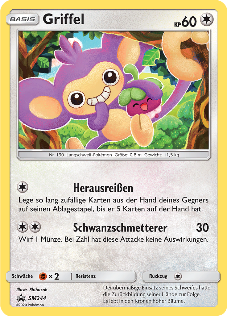 Griffel SM244 — Sun & Moon Promos (German Pokémon TCG card)