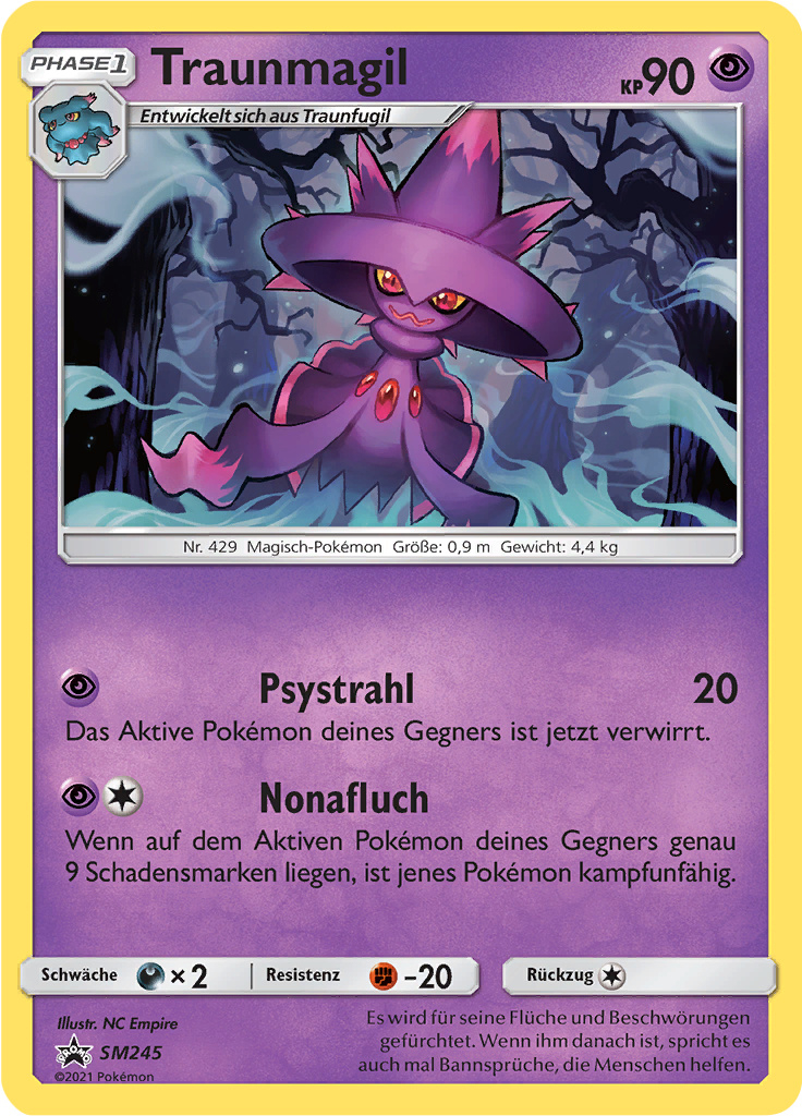Traunmagil SM245 — Sun & Moon Promos (German Pokémon TCG card)