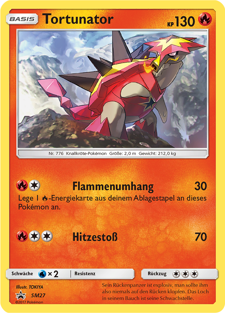 Tortunator SM27 — Sun & Moon Promos (German Pokémon TCG card)