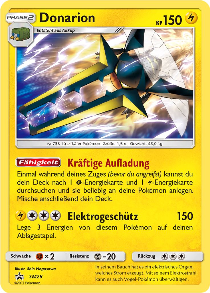 Donarion SM28 — Sun & Moon Promos (German Pokémon TCG card)