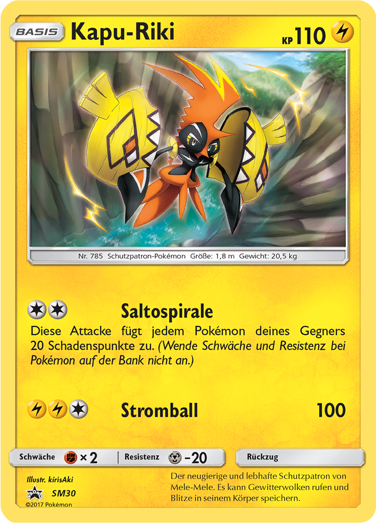 Kapu-Riki SM30 — Sun & Moon Promos (German Pokémon TCG card)