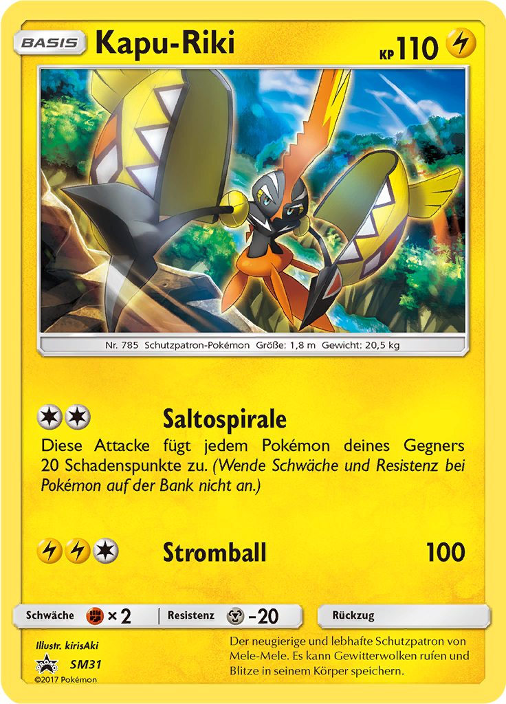 Kapu-Riki SM31 — Sun & Moon Promos (German Pokémon TCG card)