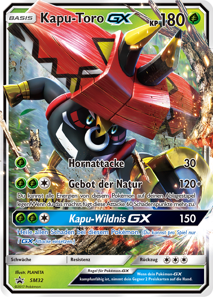 Kapu-Toro GX SM32 — Sun & Moon Promos (German Pokémon TCG card)