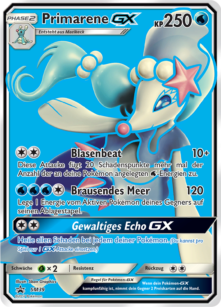 Primarene GX SM39 — Sun & Moon Promos (German Pokémon TCG card)