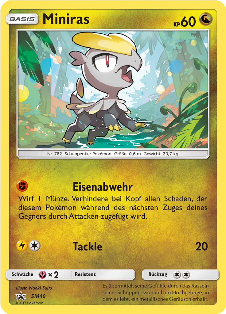 Miniras SM40 — Sun & Moon Promos (German Pokémon TCG card)