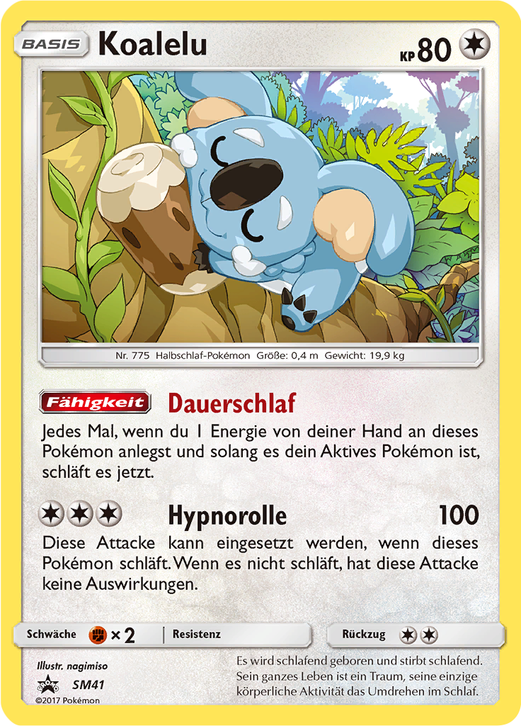 Koalelu SM41 — Sun & Moon Promos (German Pokémon TCG card)