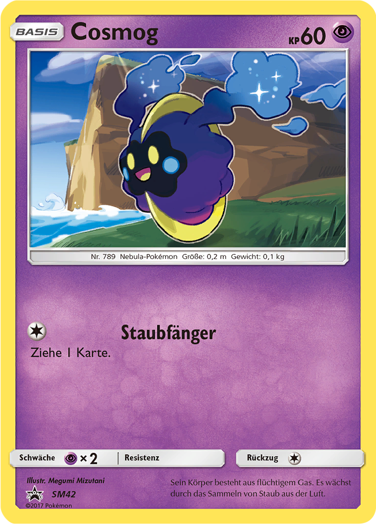 Cosmog SM42 — Sun & Moon Promos (German Pokémon TCG card)