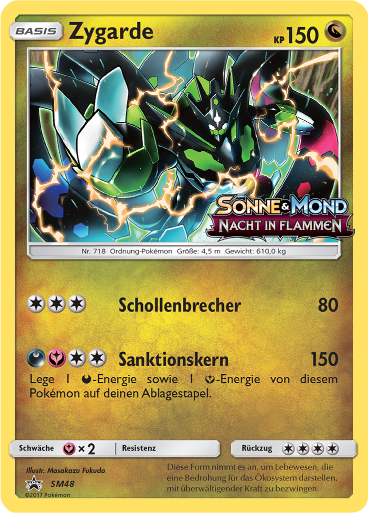 Zygarde SM48 — Sun & Moon Promos (German Pokémon TCG card)
