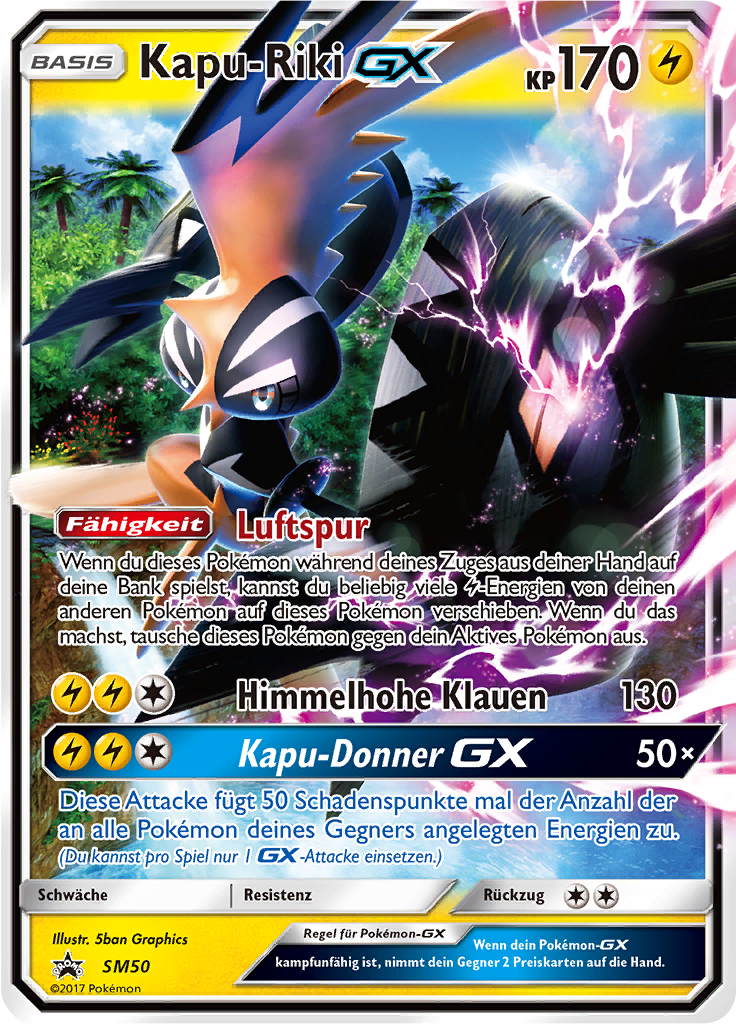 Kapu-Riki GX SM50 — Sun & Moon Promos (German Pokémon TCG card)