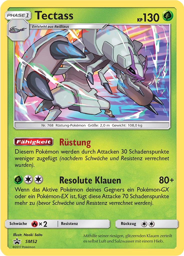 Tectass SM52 — Sun & Moon Promos (German Pokémon TCG card)