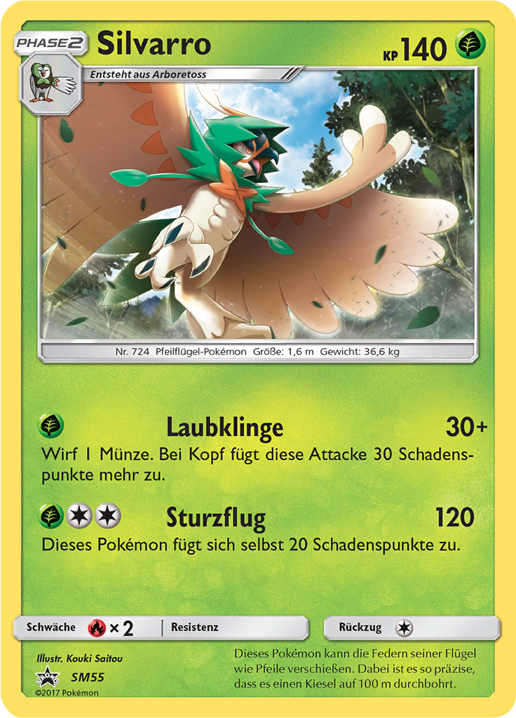 Silvarro SM55 — Sun & Moon Promos (German Pokémon TCG card)