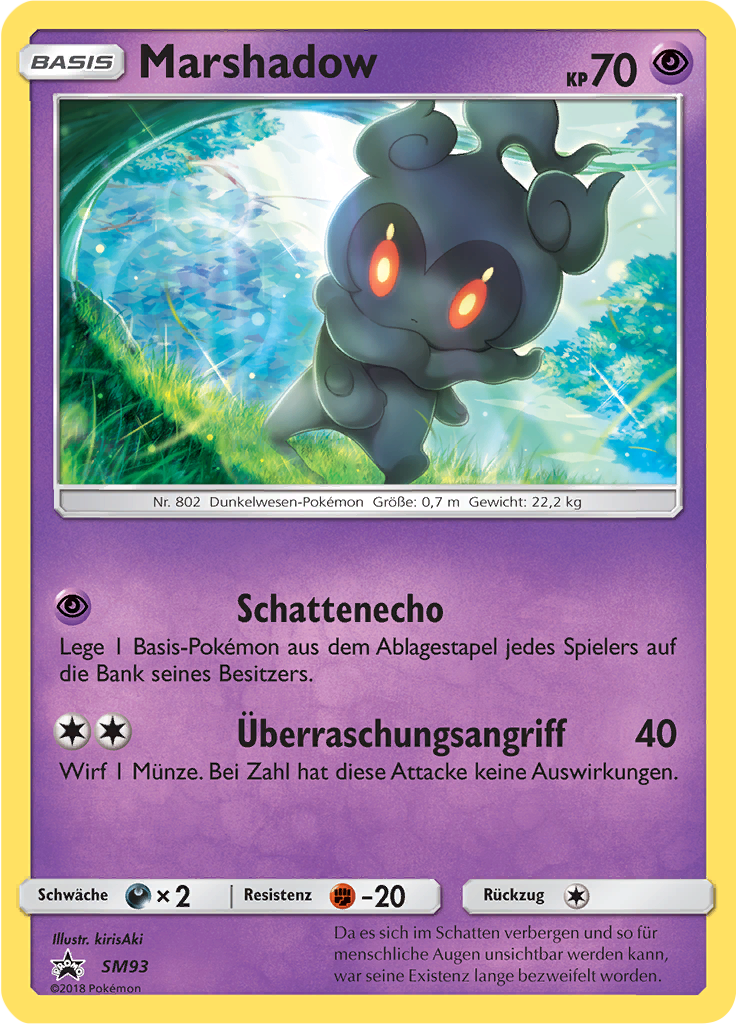 Marshadow SM93 — Sun & Moon Promos (German Pokémon TCG card)