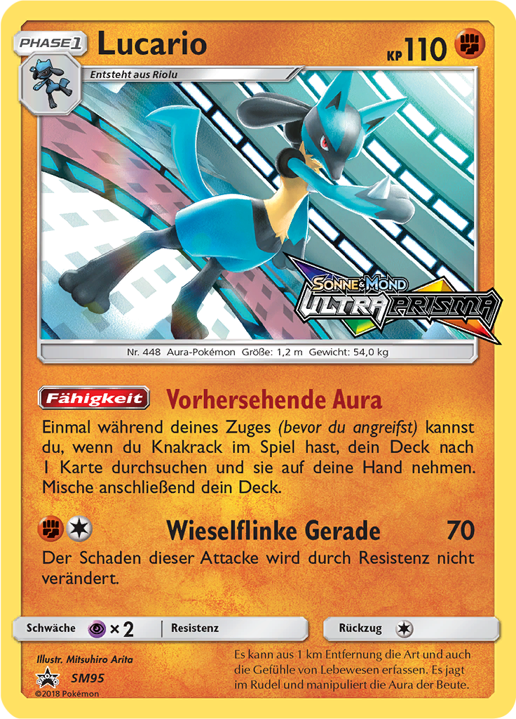Lucario SM95 — Sun & Moon Promos (German Pokémon TCG card)