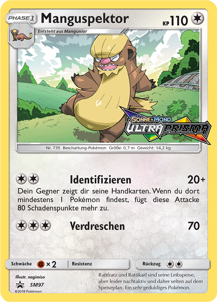 Manguspektor SM97 — Sun & Moon Promos (German Pokémon TCG card)