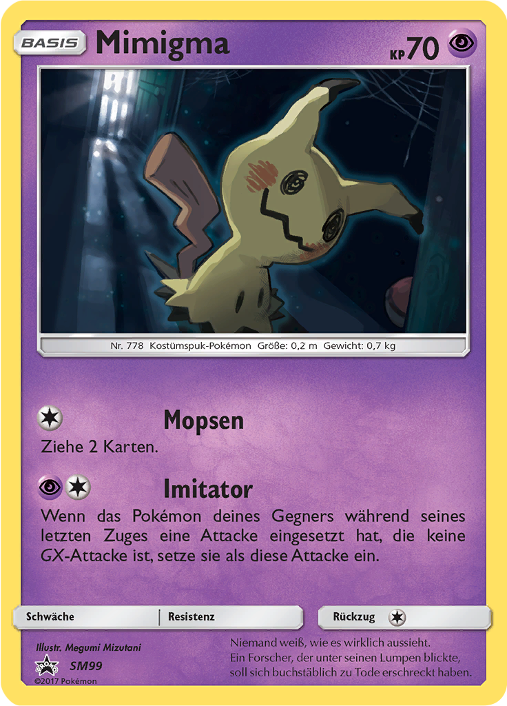 Mimigma SM99 — Sun & Moon Promos (German Pokémon TCG card)