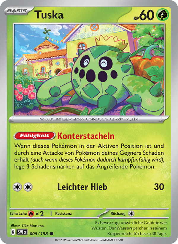 Tuska 005 — Scarlet & Violet (German Pokémon TCG card)