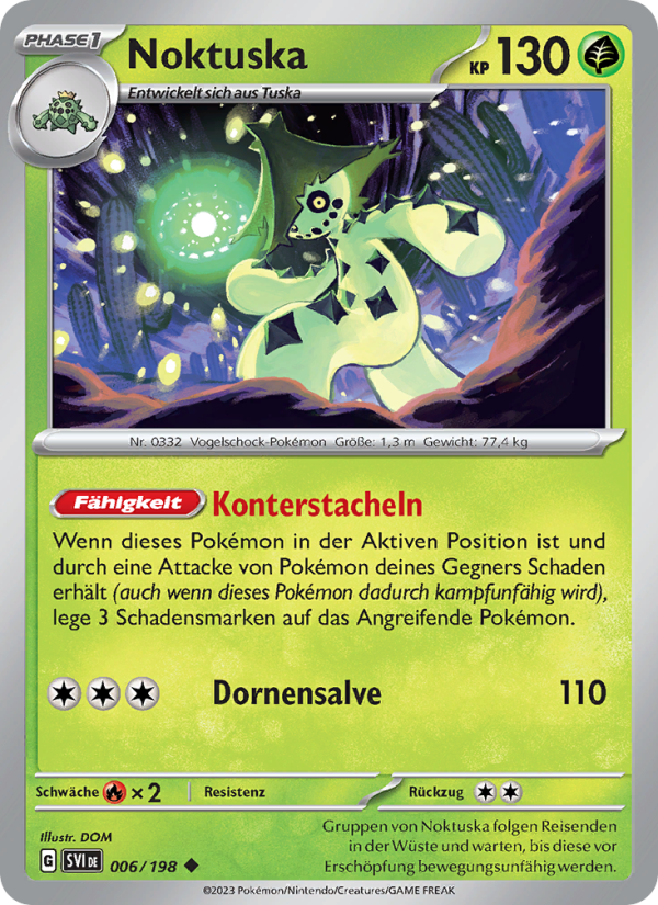 Noktuska 006 — Scarlet & Violet (German Pokémon TCG card)