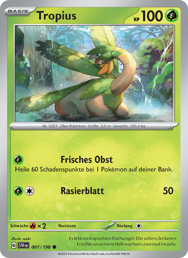Tropius 007 — Scarlet & Violet (German Pokémon TCG card)