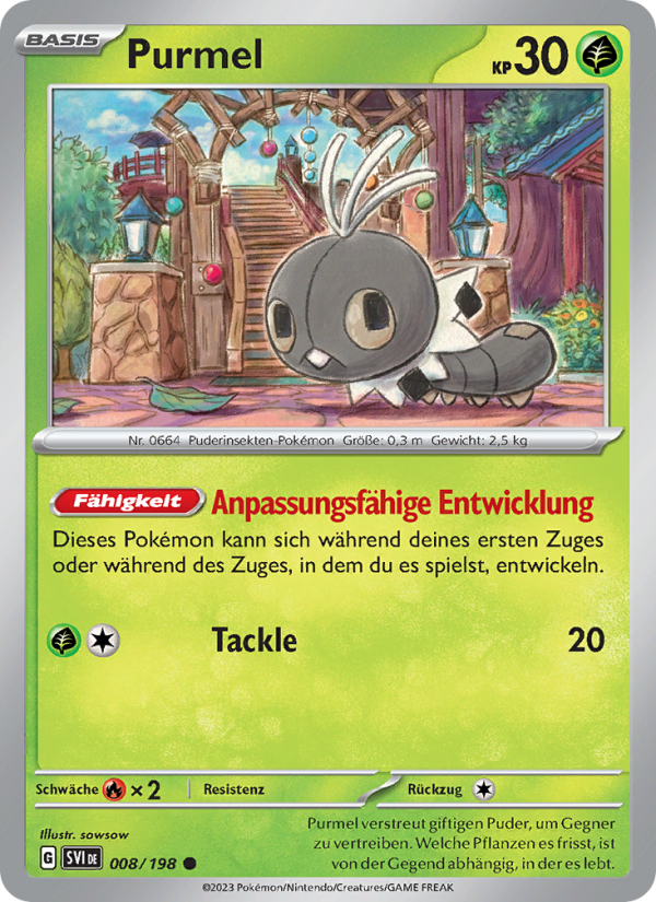 Purmel 008 — Scarlet & Violet (German Pokémon TCG card)