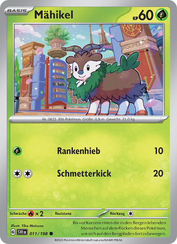 Mähikel 011 — Scarlet & Violet (German Pokémon TCG card)