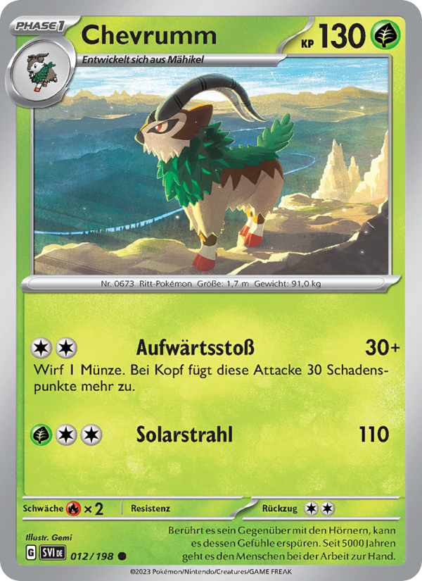 Chevrumm 012 — Scarlet & Violet (German Pokémon TCG card)