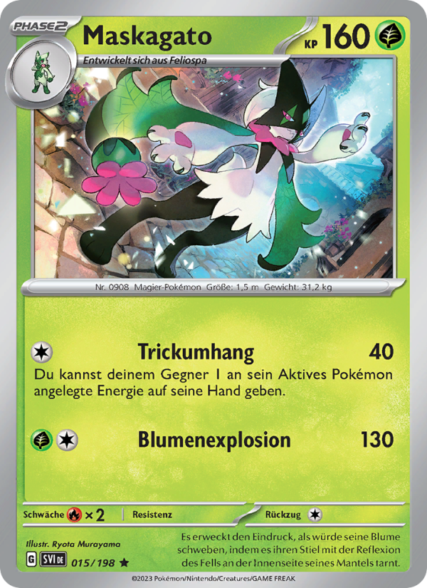 Maskagato 015 — Scarlet & Violet (German Pokémon TCG card)
