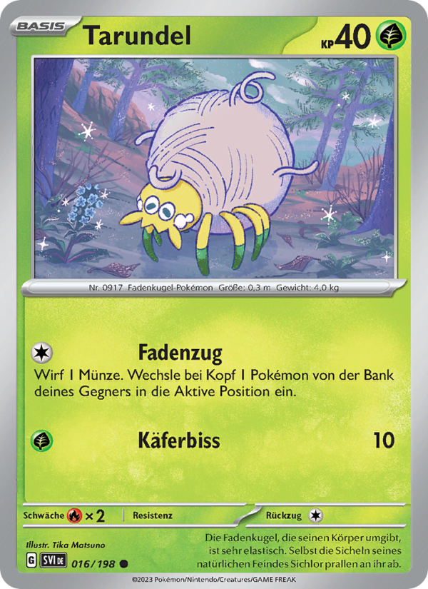 Tarundel 016 — Scarlet & Violet (German Pokémon TCG card)