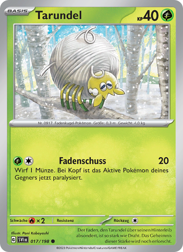 Tarundel 017 — Scarlet & Violet (German Pokémon TCG card)