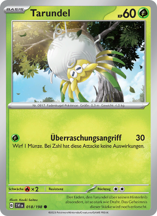 Tarundel 018 — Scarlet & Violet (German Pokémon TCG card)