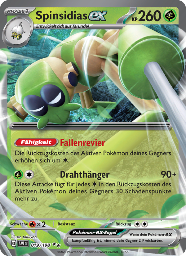 Spinsidias-ex 019 — Scarlet & Violet (German Pokémon TCG card)