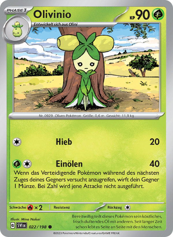 Olivinio 022 — Scarlet & Violet (German Pokémon TCG card)