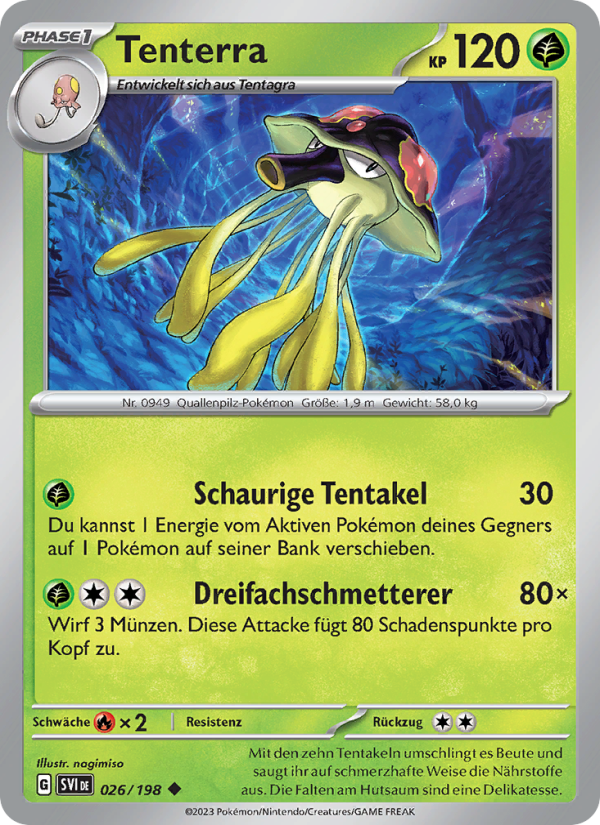Tenterra 026 — Scarlet & Violet (German Pokémon TCG card)