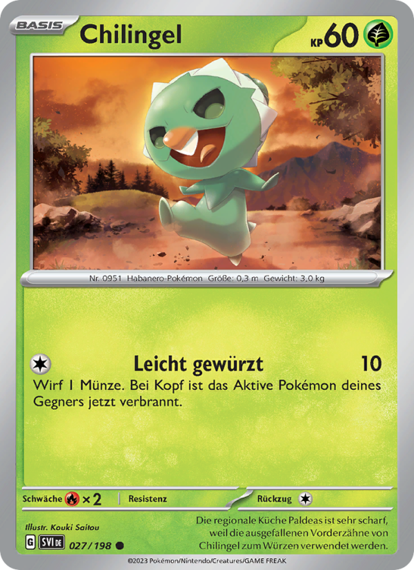 Chilingel 027 — Scarlet & Violet (German Pokémon TCG card)