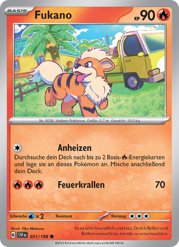 Fukano 031 — Scarlet & Violet (German Pokémon TCG card)