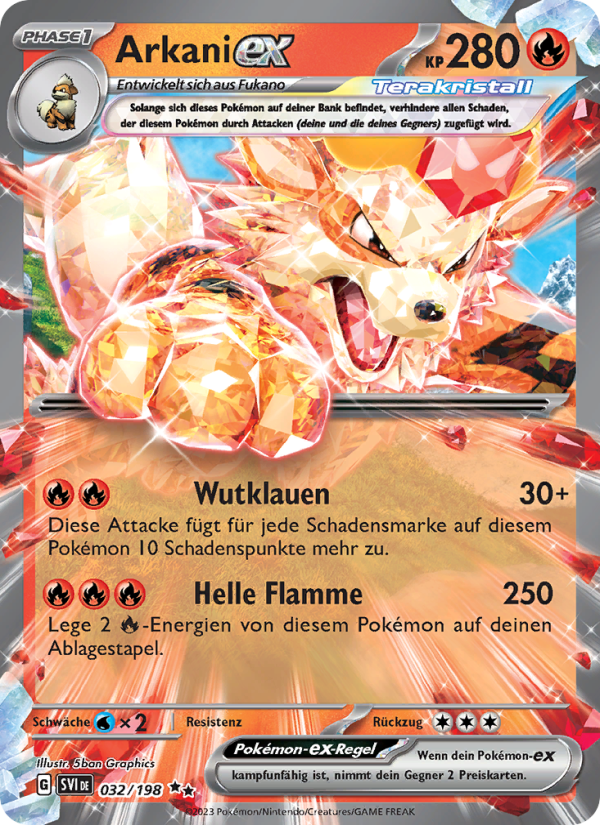 Arkani-ex 032 — Scarlet & Violet (German Pokémon TCG card)