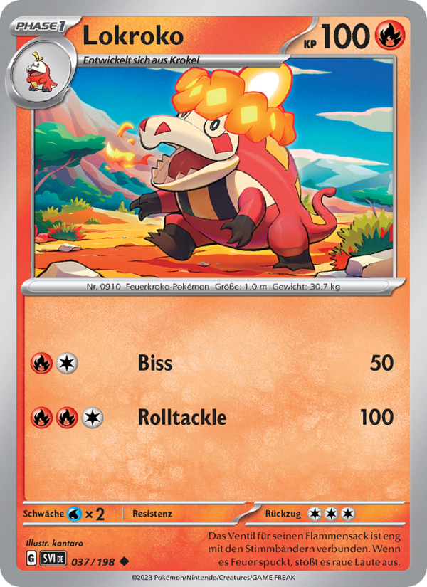 Lokroko 037 — Scarlet & Violet (German Pokémon TCG card)