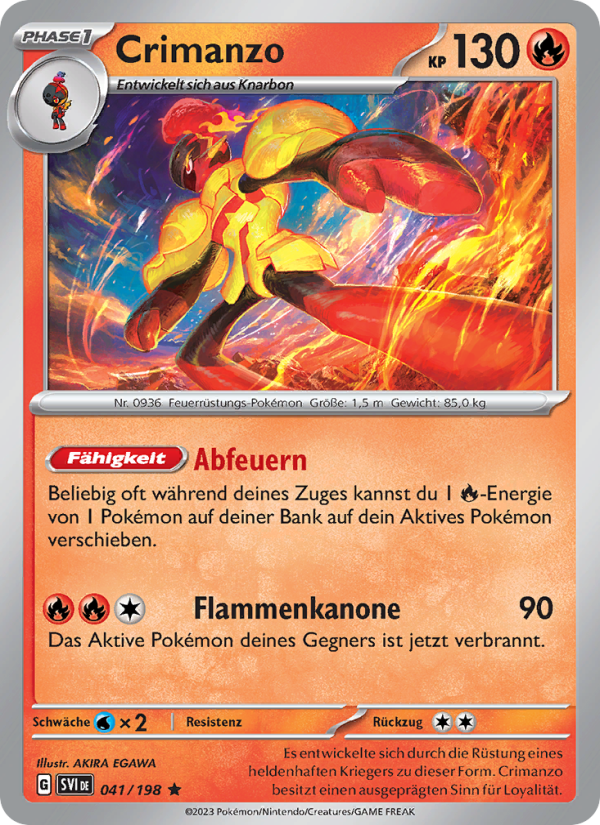 Crimanzo 041 — Scarlet & Violet (German Pokémon TCG card)