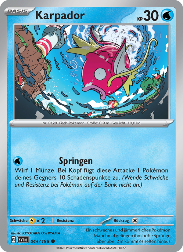 Karpador 044 — Scarlet & Violet (German Pokémon TCG card)