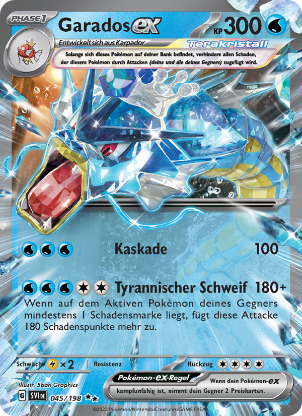 Garados-ex 045 — Scarlet & Violet (German Pokémon TCG card)