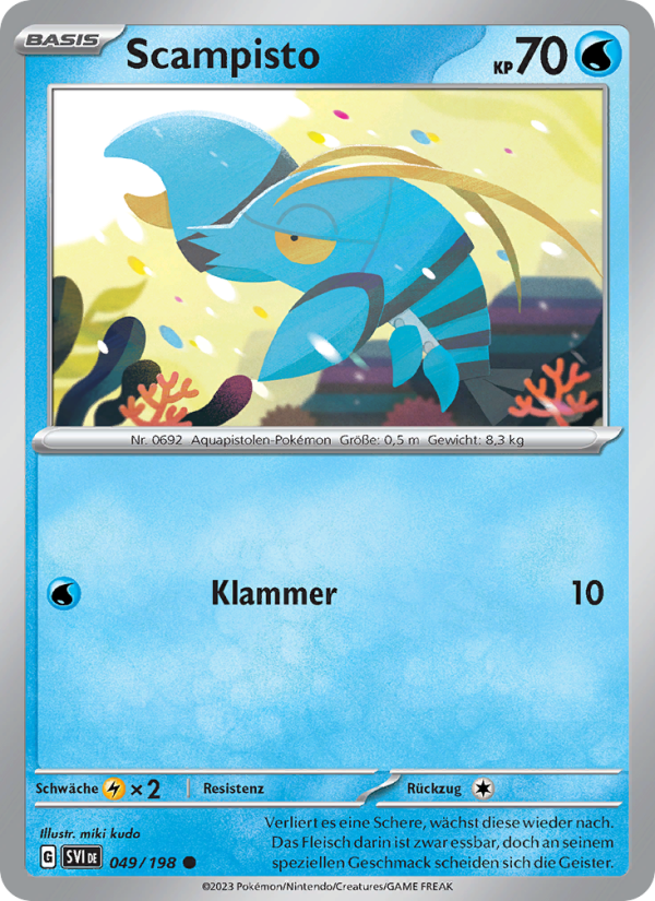 Scampisto 049 — Scarlet & Violet (German Pokémon TCG card)