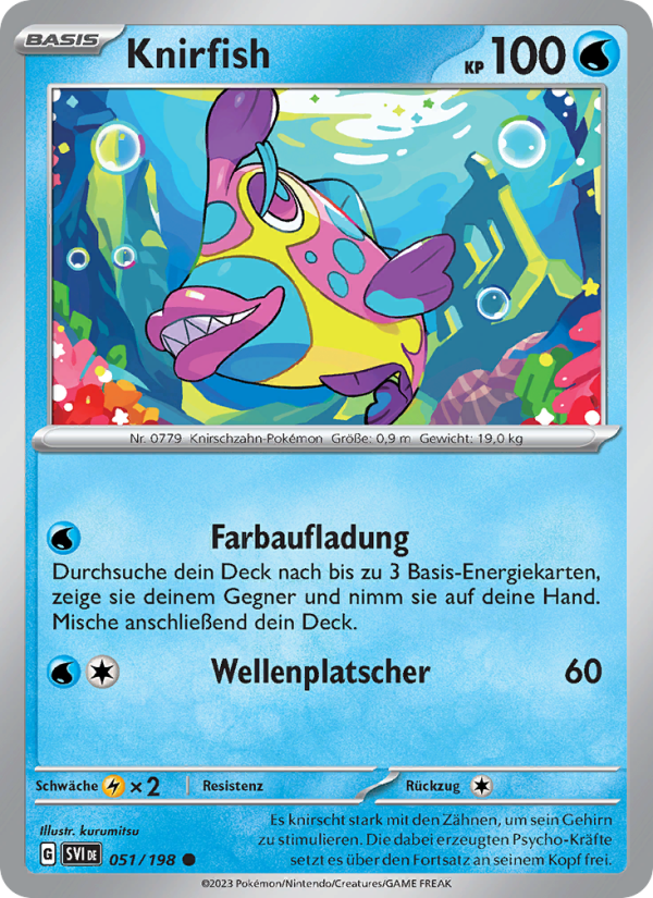 Knirfish 051 — Scarlet & Violet (German Pokémon TCG card)