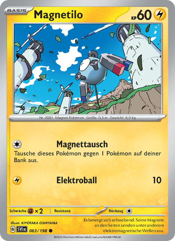 Magnetilo 063 — Scarlet & Violet (German Pokémon TCG card)