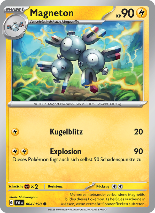 Magneton 064 — Scarlet & Violet (German Pokémon TCG card)