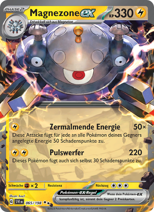 Magnezone-ex 065 — Scarlet & Violet (German Pokémon TCG card)