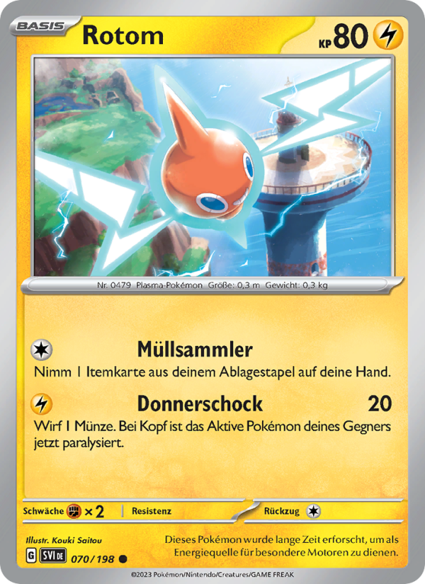 Rotom 070 — Scarlet & Violet (German Pokémon TCG card)