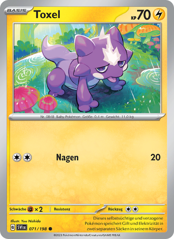 Toxel 071 — Scarlet & Violet (German Pokémon TCG card)